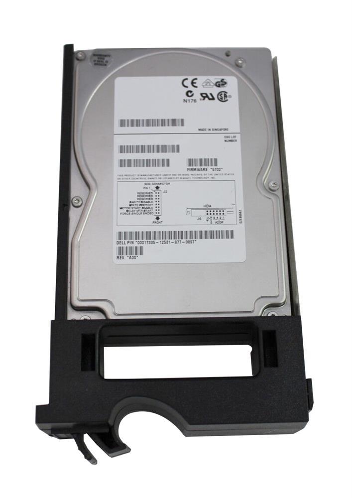 17335 Dell 9.1GB 7200RPM Ultra2 Wide SCSI 80-Pin 512KB Cache 3.5-inch Internal Hard Drive