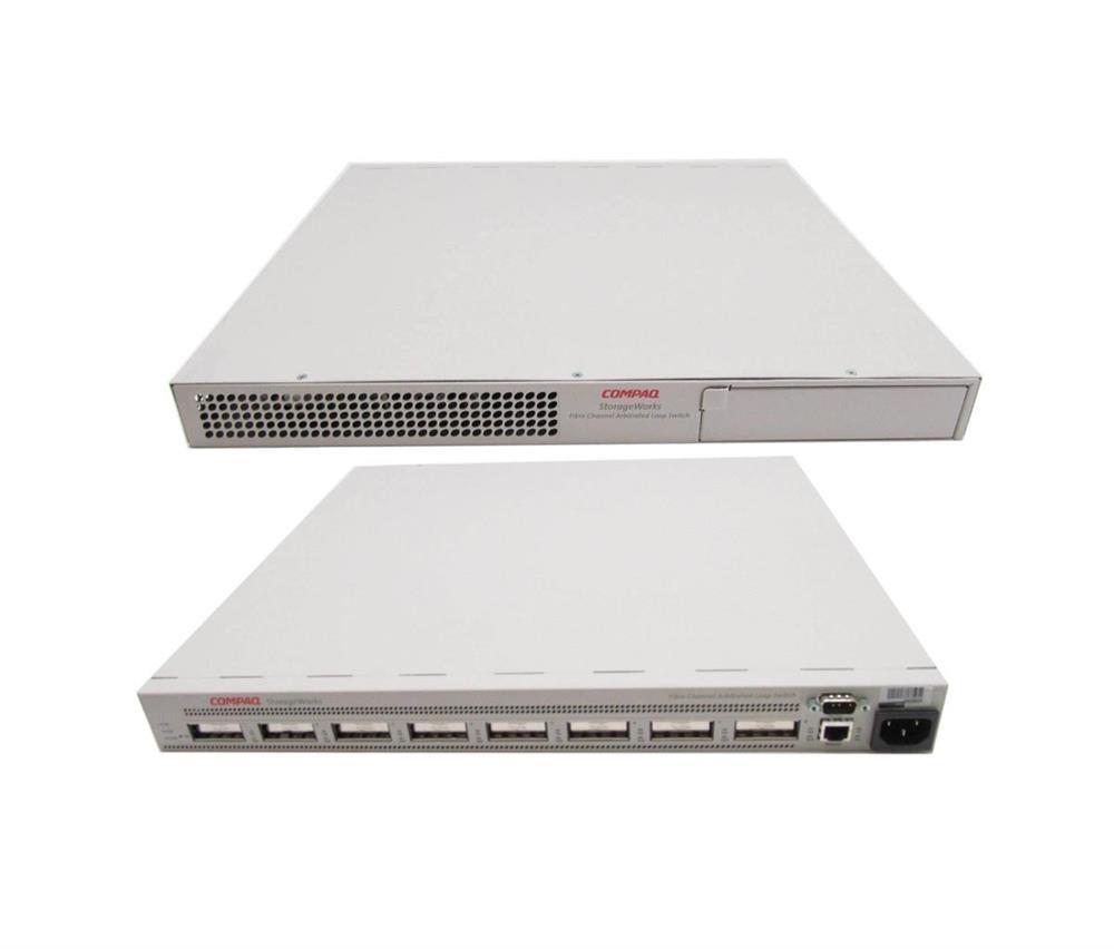 177862-B21 Compaq StorageWorks Fibre Channel Arbitrated Loop 8-Ports Switch (Refurbished)