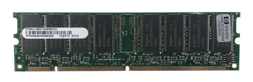 1818-8791 HP 128MB PC133 133MHz non-ECC Unbuffered CL3 168-Pin DIMM Memory Module