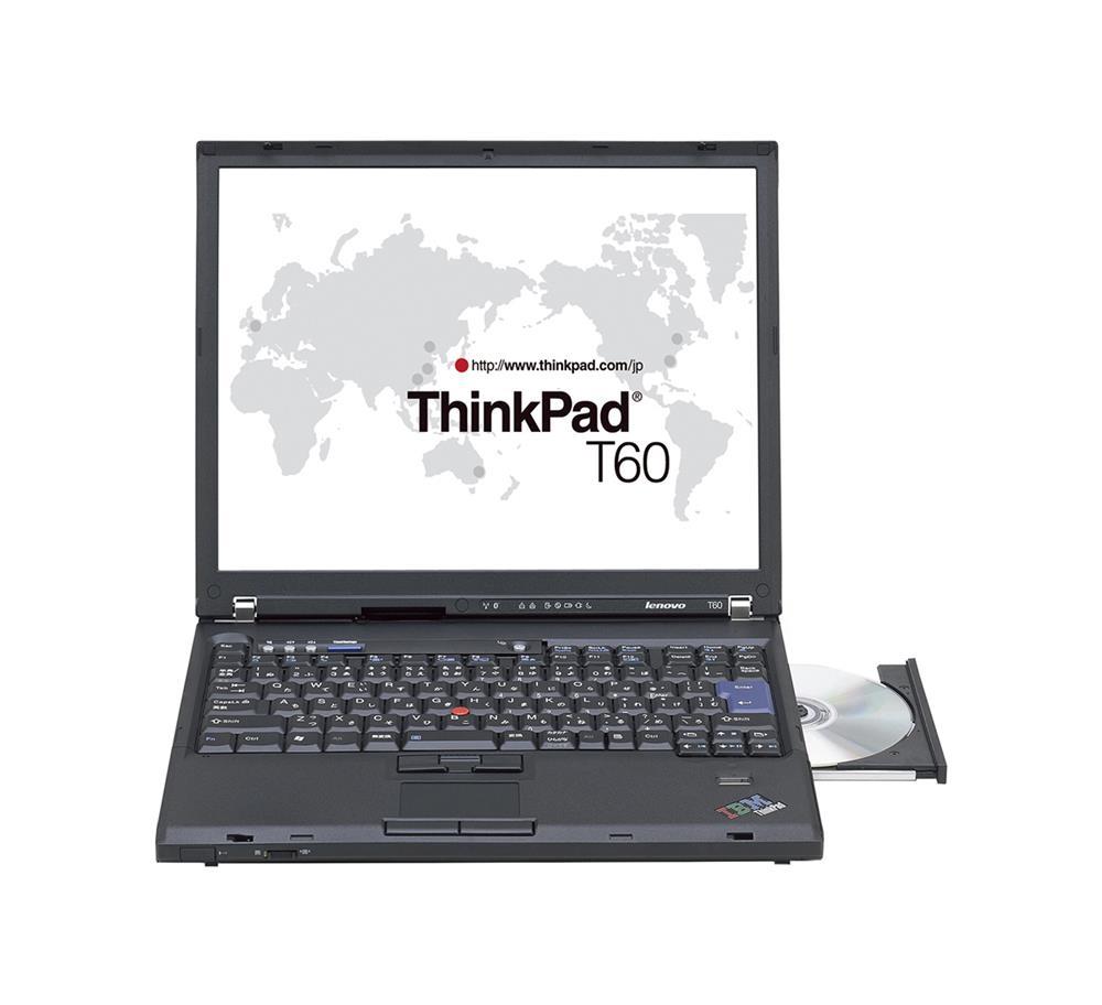195145G IBM Thinkpad T60 T2400(1.83GHz) 512MB Ram 60GB 5400RPM Hd 14.1in 1024x768 Lcd Intel 950 Cdrw/dvd Intel 802.11abg Wireless Bluetooth/modem 1GB Ethernet Ultranav Secure Chip Fingerprint Reader 6c Li-ion Batt Winxp Pro (refurbished)