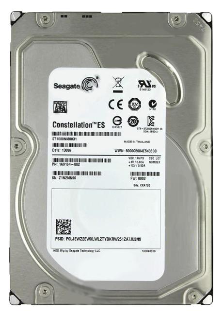 1A9164-002 Seagate Constellation ES 1TB 7200RPM SATA 6Gbps 64MB Cache 3.5-inch Internal Hard Drive