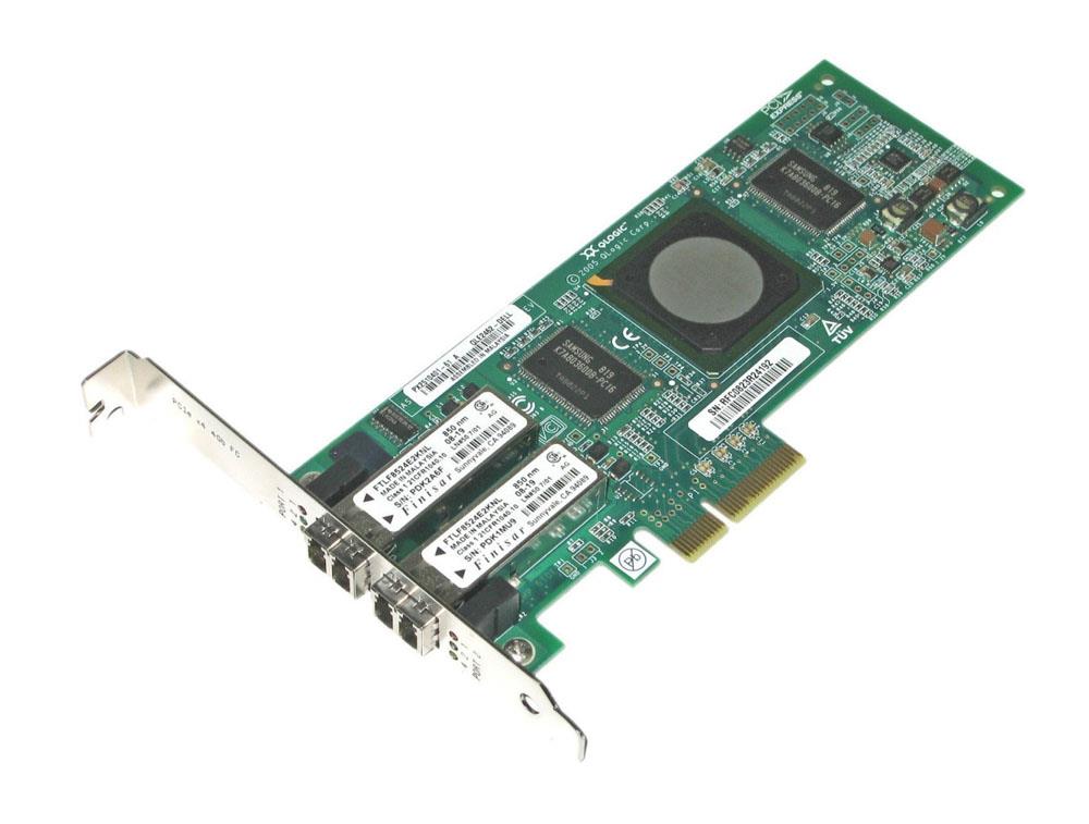 1D50D Dell Dual Port Fibre Channel 4Gbps PCI Express x4 Host Bus Adapter