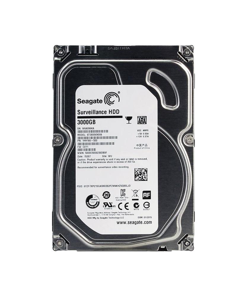 1F416R-500 Seagate Surveillance 3TB 5900RPM SATA 6Gbps 64MB Cache 3.5-inch Internal Hard Drive