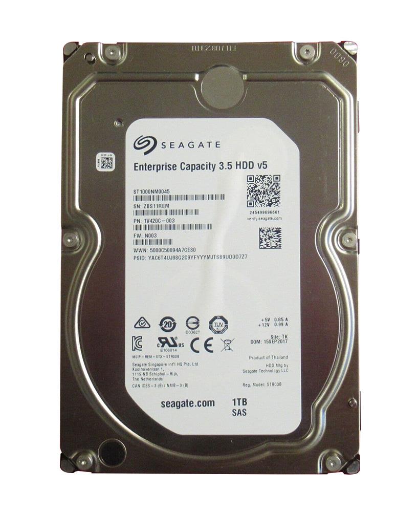 1V420C-003 Seagate Enterprise Capacity V.5 1TB 7200RPM SAS 12Gbps 128MB Cache (4kn) 3.5-Inch Hard Drive