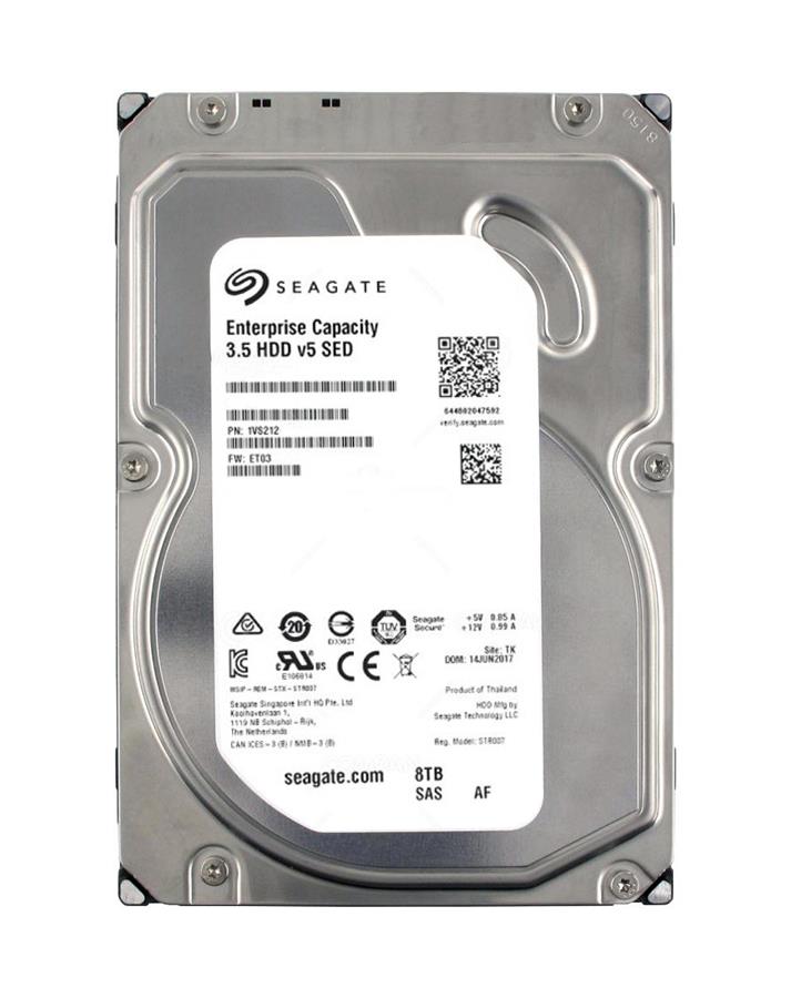 1VS212-001 Seagate Enterprise 8TB 7200RPM SAS 12Gbps 256MB Cache (SED / 512e) 3.5-inch Internal Hard Drive