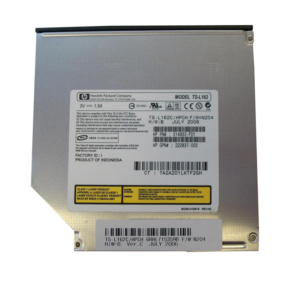 222837-003 HP 24X Slimline CD-Rom Drive