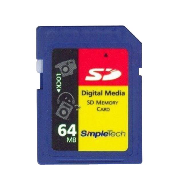 24600-00003-001 SimpleTech 64MB Digital Media SD Flash Memory Card