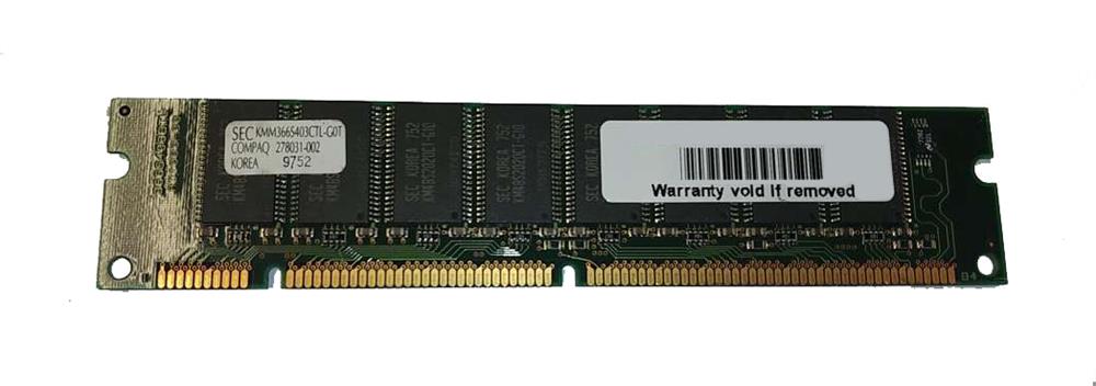 278031-002 Compaq 32MB SDRAM PC66 Memory