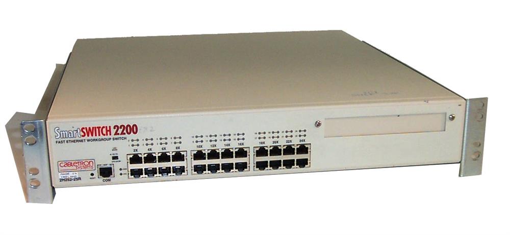 2H252-25R Enterasys Networks SmartSwitch 2200 10/100 Fast Ethernet Workgroup ExternalSwitch with 24-Ports via RJ45 interfaces and one high speed uplink slot (Refurbish (Refurbished)