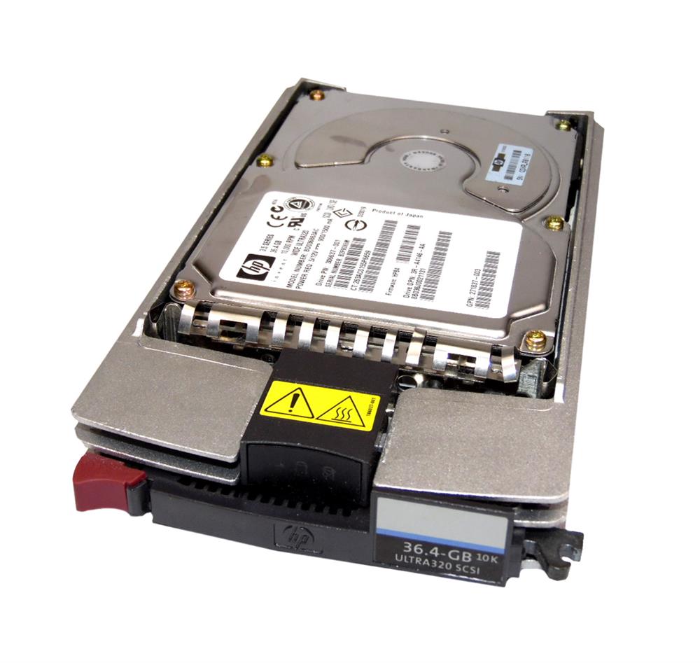 306637-001 HP 36.4GB 10000RPM Ultra-320 SCSI 80-Pin LVD Hot Swap 3.5-inch Internal Hard Drive