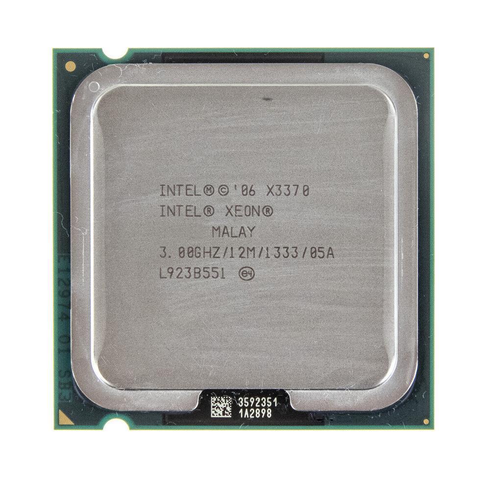 3172428 Intel Xeon X3370 Quad Core 3.00GHz 1333MHz FSB 12MB L2 Cache Socket LGA775 Processor