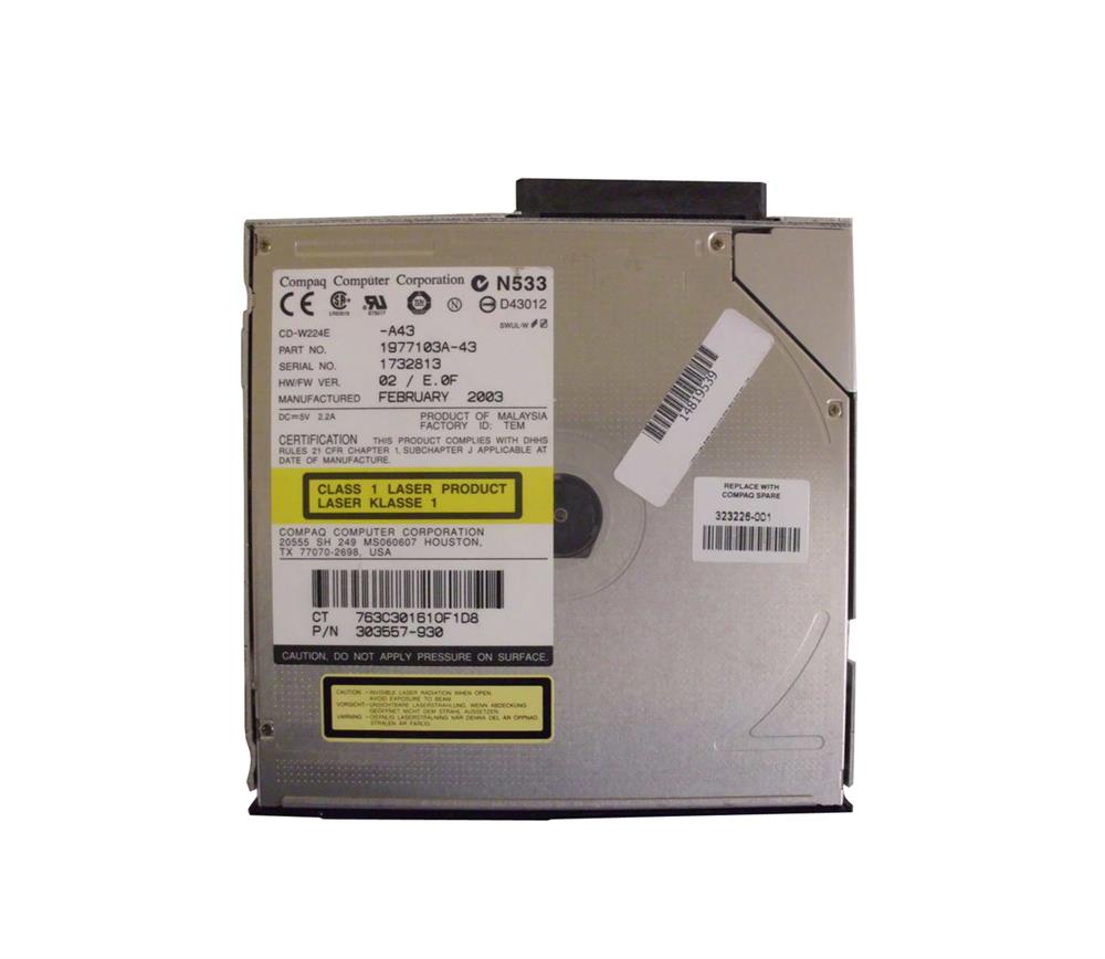 323226-001 Compaq CD-RW 24X10X24X For LAPTOP