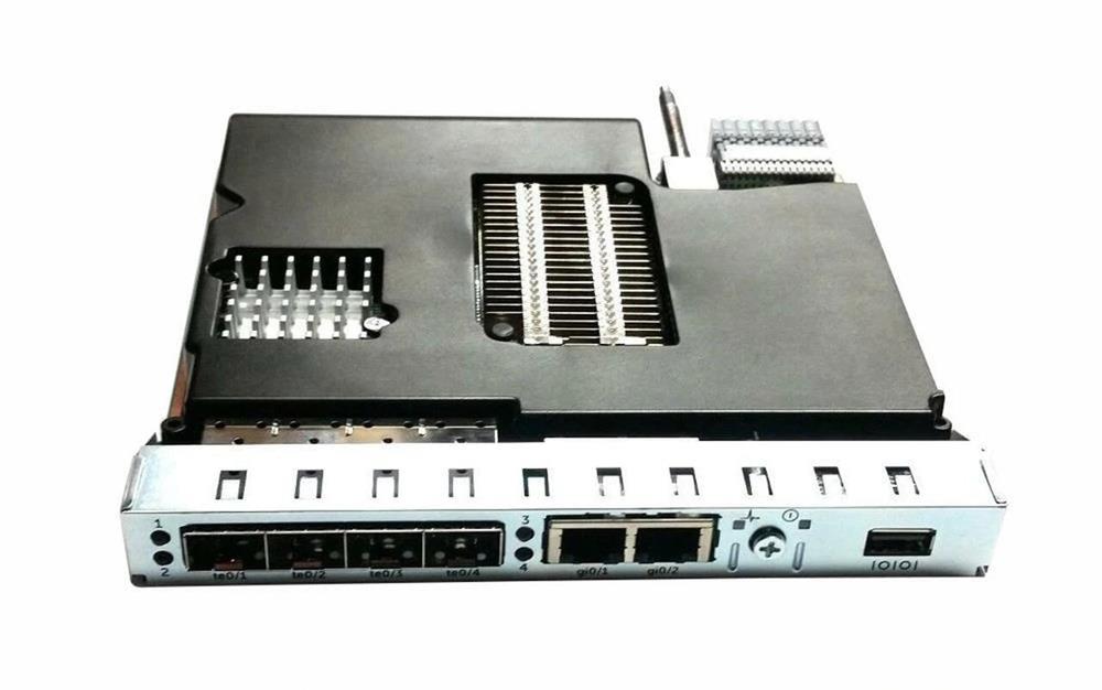 329-BCGX Dell PowerEdge VRTX 10Gb Switch Module, Int 16 ports to Ext 6 ports (4x 10Gbps SFP+ and 2x 1Gbps RJ-45)