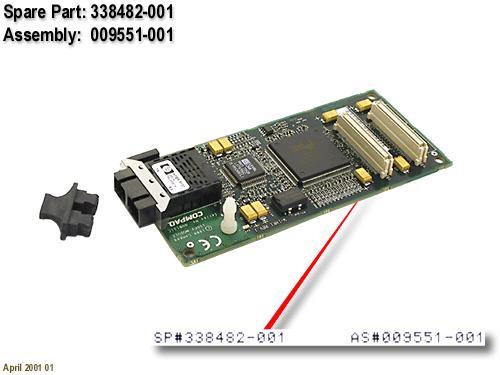 338482-001 Compaq NC3133 Fast Ethernet Module 100FX Upgrade Module for NC3131 or NC3134 Card