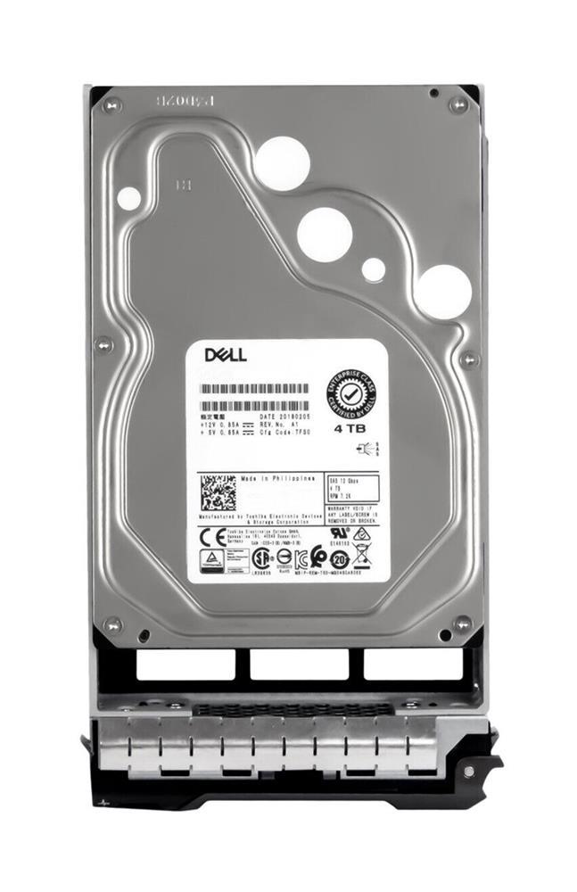 342-5296 Dell 4TB 7200RPM SAS 6Gbps Nearline Hot Swap 3.5-inch Internal Hard Drive with Tray