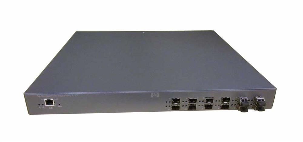 348406-B21 HP StorageWorks Edge Switch 2/12 Switch 12-ports Fibre Channel + 8 x SFP (empty) 1U Rack-mountable (Refurbished)