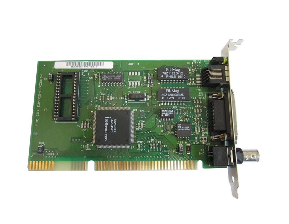 352122-001 Intel 16-bit Ethernet ISA LAN Adapter RJ45/AUI/BNC