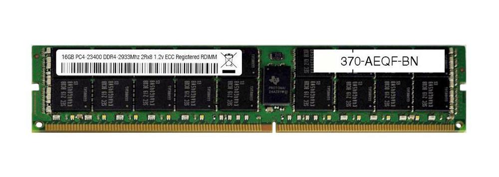 370-AEQF Dell 16GB PC4-23400 DDR4-2933MHz Registered ECC CL21 288-Pin DIMM 1.2V Dual Rank Memory Module