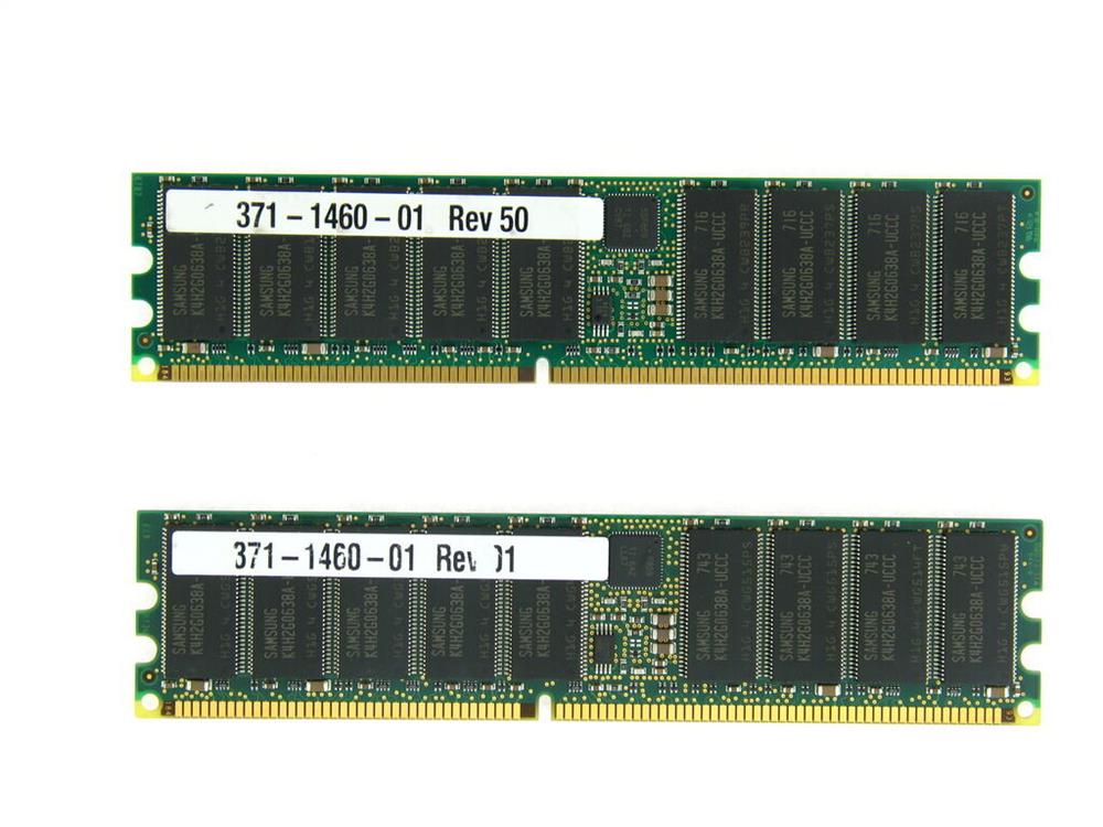 371-1460-N Sun 4GB PC3200 DDR-400MHz Registered ECC CL3 184-Pin DIMM 2.5V Memory Module