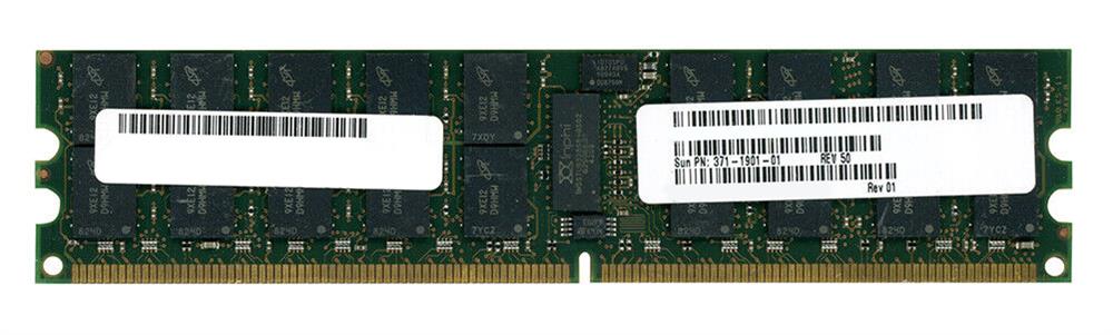 371-1901-01 Sun 4GB PC2-5300 DDR2-667MHz ECC Registered CL5 240-Pin DIMM Dual Rank Memory Module