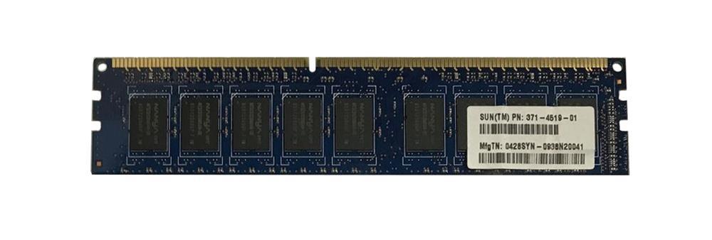 371-4519 Sun 2GB PC3-10600 DDR3-1333MHz ECC Unbuffered CL9 240-Pin DIMM Dual Rank Memory Module