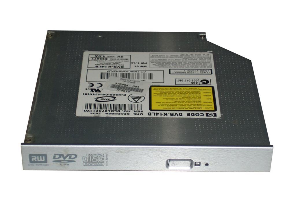 375984-001N HP 8x DVD-RW Slimline IDE Optical Drive for Presario V2000 Series Notebook