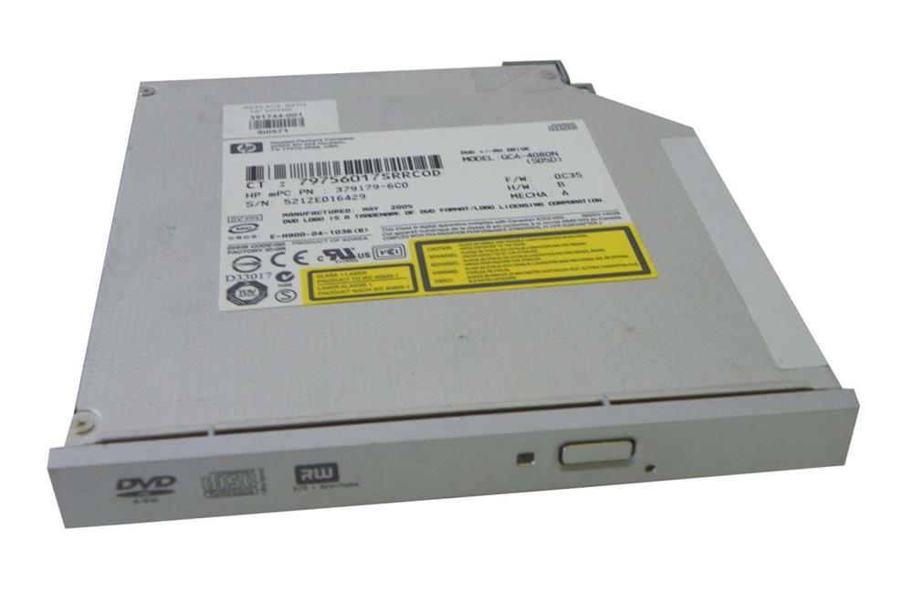 391744-001 HP 8x DVD-RW IDE Slimline Internal Optical Drive For HP Business Notebook