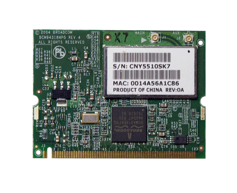 392557-001 HP Mini PCI 54G 802.11b/g High Speed Wireless LAN (WLAN) Network Interface Card for DV4000 Series Notebook