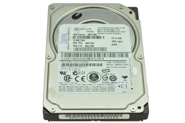 39R7389 IBM 73GB 10000RPM SAS 3Gbps Hot Swap 8MB Cache 2.5-inch Internal Hard Drive