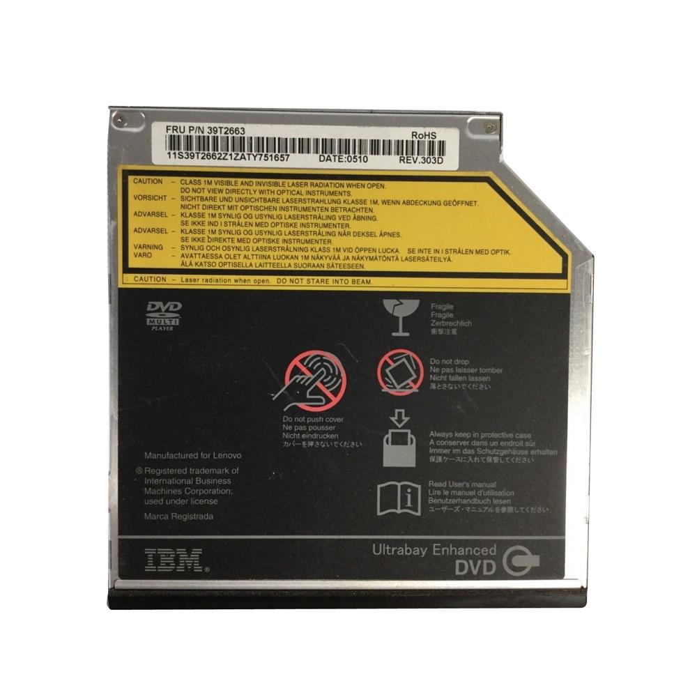 39T2663 IBM DVD Ultrabay Enhanced Drive for ThinkPad