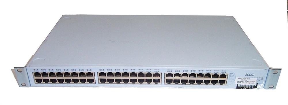 3C17204 3Com SuperStack 3 48-Ports 10/100Mbps 4400 Ethernet Switch (Refurbished)