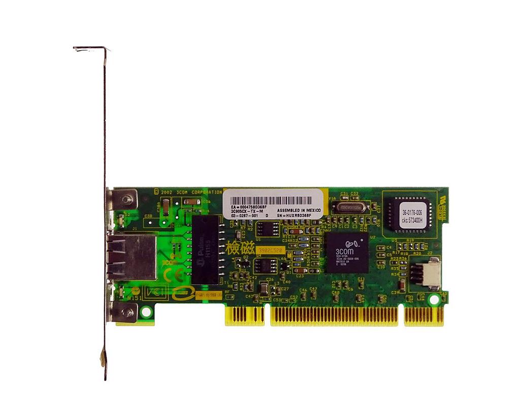 3C905CX-TX-M-36 3Com 1-Port 100Mb/s RJ45 PCIE FE Network Card