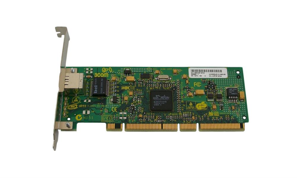 3C996B-T 3Com Single-Port RJ-45 1Gbps 10Base-T/100Base-TX/1000Base-T Gigabit Ethernet PCI-X Server Network Adapter
