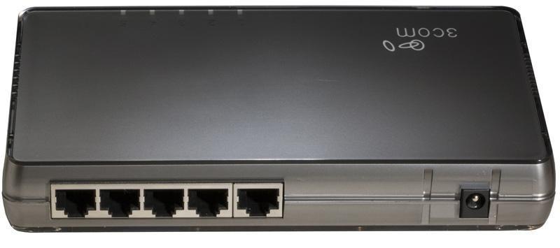 3CGSU05 3Com 5-Port 10/100/1000Base-T Ethernet Switch Unmanaged (Refurbished)