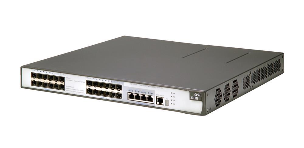 3CR17258-91-ME 3Com 24-Ports Gigabit 1000Base-X Stackable Ethernet 5500G-Ei Switch (Refurbished)