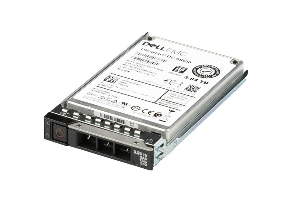 3CTD6 Dell 3.84TB SAS 12Gbps 512e Read Intensive 2.5-inch Hot-Plug Internal Solid State Drive (SSD)