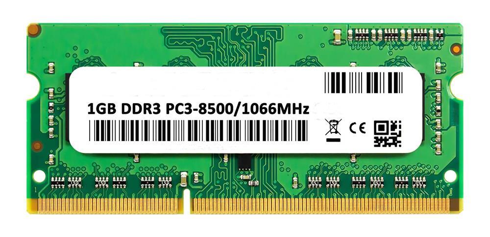 3D-13D368N644056-1G 1GB Module DDR3 SoDimm 204-Pin PC3-8500 CL=7 non-ECC Unbuffered DDR3-1066 128Meg x 64 for Dell Latitude E6510 (468-6923) SNPF679FC/1G; A3572363