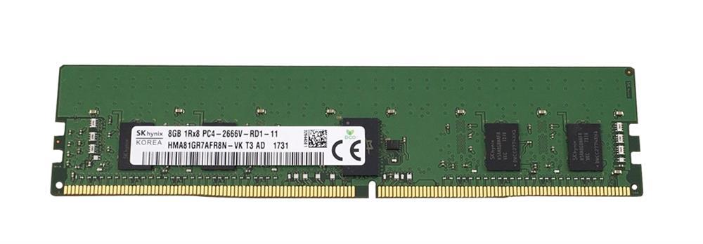 3D-1559R13473-8G 8GB Module DDR4 PC4-21300 CL=19 Registered ECC DDR4-2666 Single Rank, x8 1.2V 1024Meg x 72 for Tyan Tempest CX S7103GM2NR Motherboard n/a