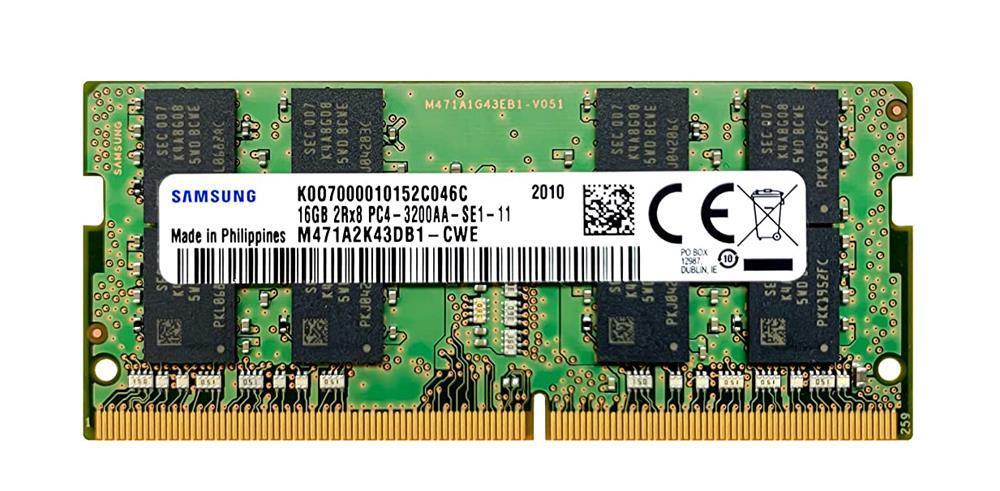 3D-1563N640358-16G 16GB Module DDR4 SoDimm 260-Pin PC4-25600 CL=22 non-ECC Unbuffered DDR4-3200 Dual Rank, x8 1.2V 2048Meg x 64 for Lenovo ThinkPad E15 Gen 2 (AMD) 20T8001KUK n/a