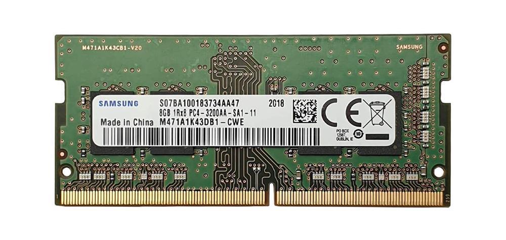 3D-1563N641131-8G 8GB Module DDR4 SoDimm 260-Pin PC4-25600 CL=22 non-ECC Unbuffered DDR4-3200 Single Rank, x16 1.2V 1024Meg x 64 for Hewlett-Packard Omen Laptop 17-cb1007TX n/a