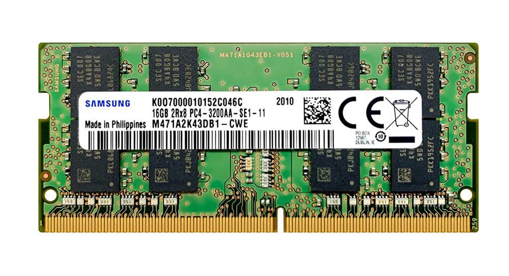 3D-1564N643924-16G 16GB Module DDR4 SoDimm 260-Pin PC4-25600 CL=22 non-ECC Unbuffered DDR4-3200 Dual Rank, x8 1.2V 2048Meg x 64 for Acer Aspire Nitro 5 AN515-44-R8CM n/a