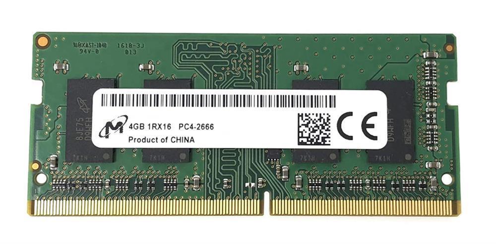 3D-1574N641121-4G 4GB Module DDR4 SoDimm 260-Pin PC4-21300 CL=19 non-ECC Unbuffered DDR4-2666 Single Rank, x16 1.2V 512Meg x 64 for Intel Next Unit of Computing (NUC) BNUC11TNKI30001 n/a