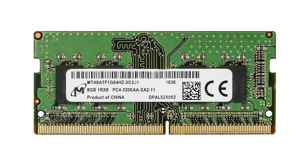 3D-1574N642612-8G 8GB Module DDR4 SoDimm 260-Pin PC4-25600 CL=22 non-ECC Unbuffered DDR4-3200 Single Rank, x16 1.2V 1024Meg x 64 for MSI - Micro-Star International Co., Ltd. Alpha 17 A4DEK-006 Notebook n/a