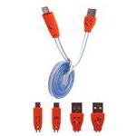 3D Memory 3D-CBL-MICROUSB-LEDGLOW-3FTRED