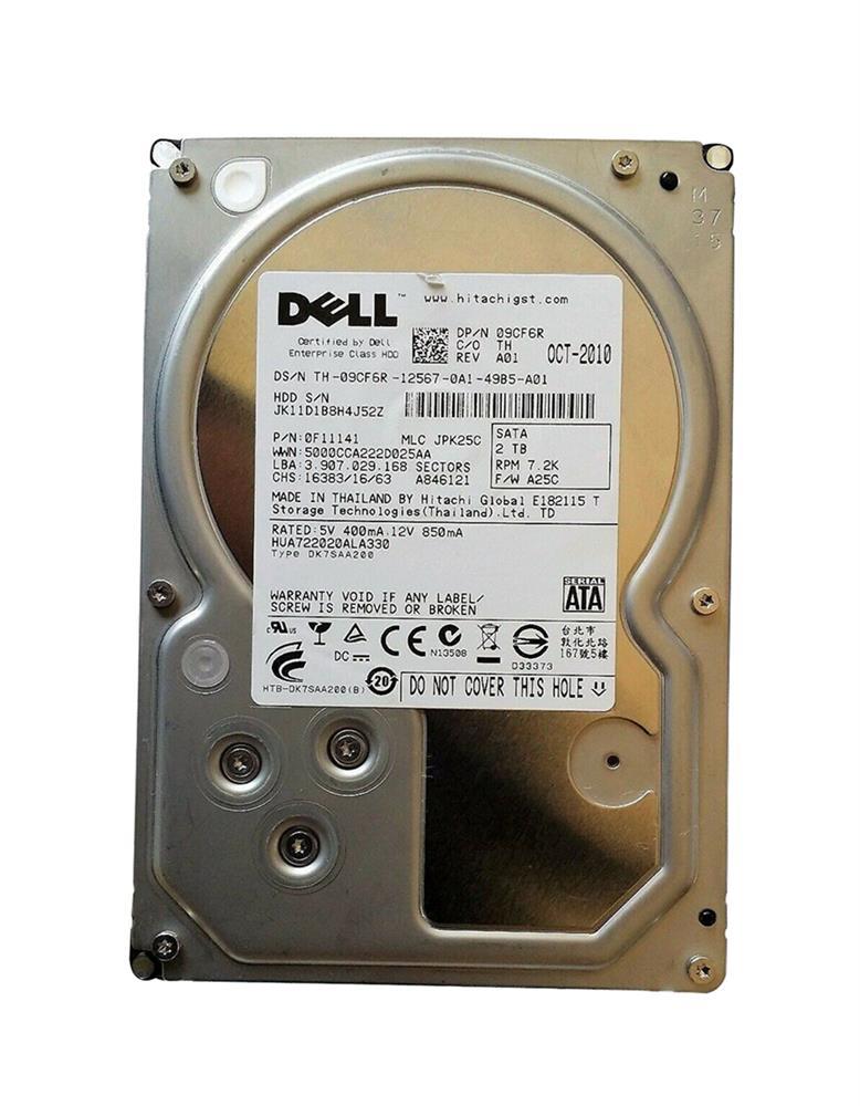400-26854 Dell 2TB 7200RPM SATA 3Gbps 3.5-inch Internal Hard Drive for Inspiron 3647 3847 Precision T1700 T5610 and T7610