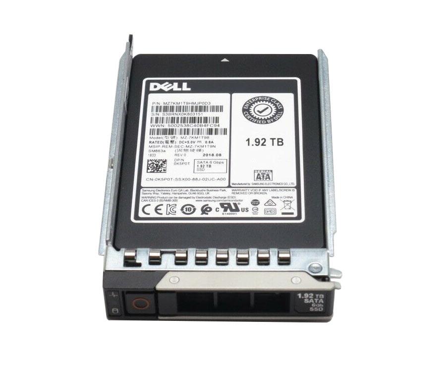 400-AMHN Dell SM863A Series 1.92TB MLC SATA 6Gbps 2.5-Inch Mixed-Use Internal Solid State Drive (SSD)