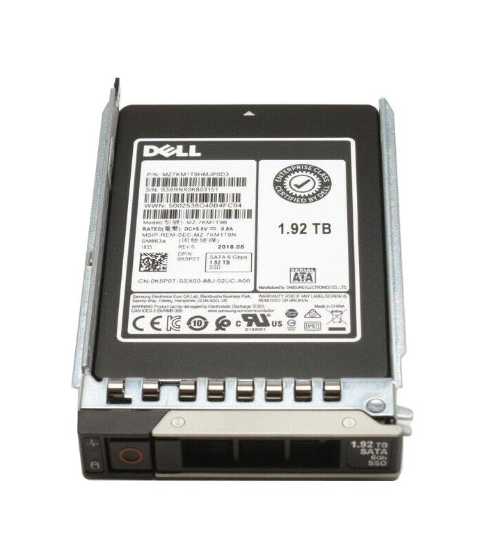 400-AQCW Dell SM863A Series 1.92TB MLC SATA 6Gbps 2.5-Inch Mixed-Use Internal Solid State Drive (SSD)