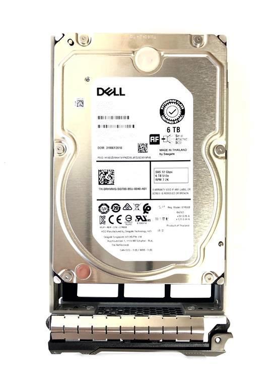 400-ASBC Dell 6TB 7200RPM SAS 12Gbps Nearline 3.5-inch Internal Hard Drive