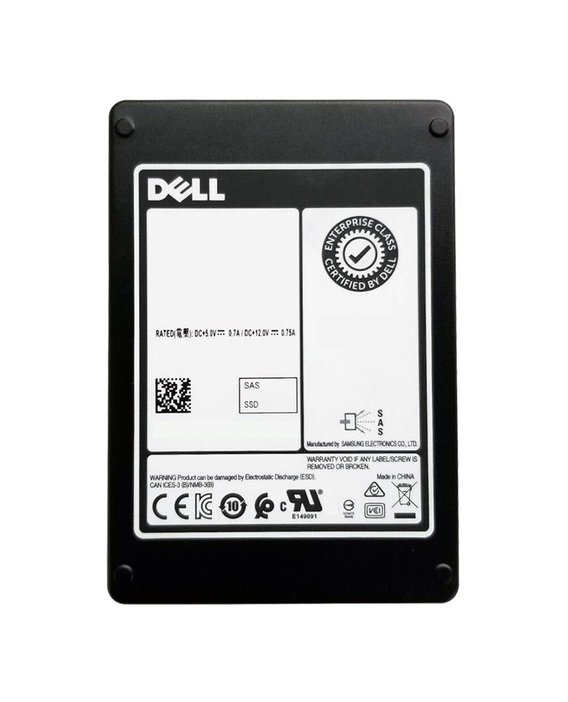 400-ASFQ Dell 1.6TB MLC SAS 12Gbps Mixed Use 2.5-inch Internal Solid State Drive (SSD)