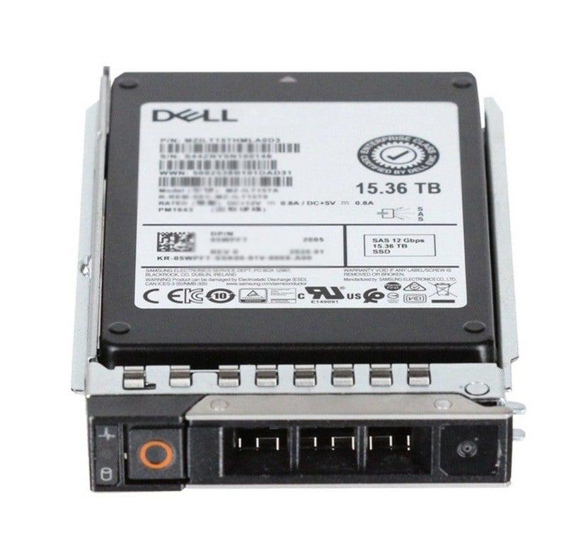 400-BHQJ Dell 15.36TB TLC SAS 12Gbps 2.5-Inch Solid State Drive (SSD)